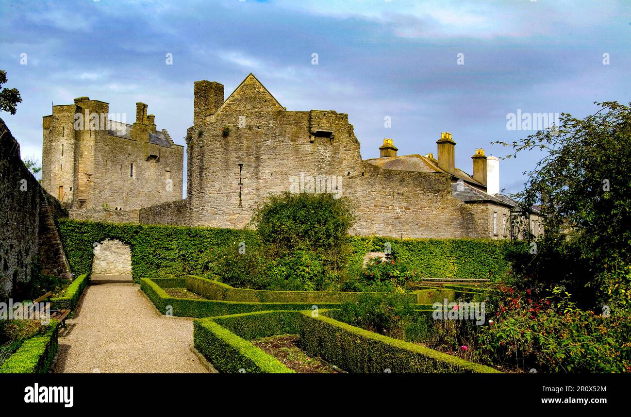 Roscrea Castle and Damer House, County Tipperary, Ireland Stock Photo