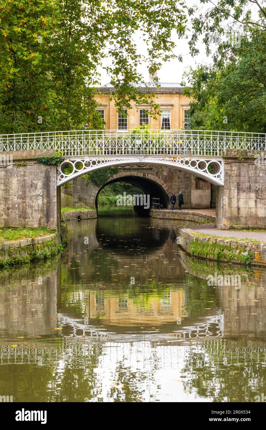 Sydney Gardens cast iron footbridge and Cleveland tunnel, with