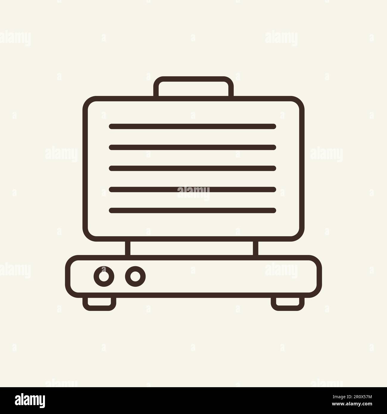 electric-grill-line-icon-stock-vector-image-art-alamy
