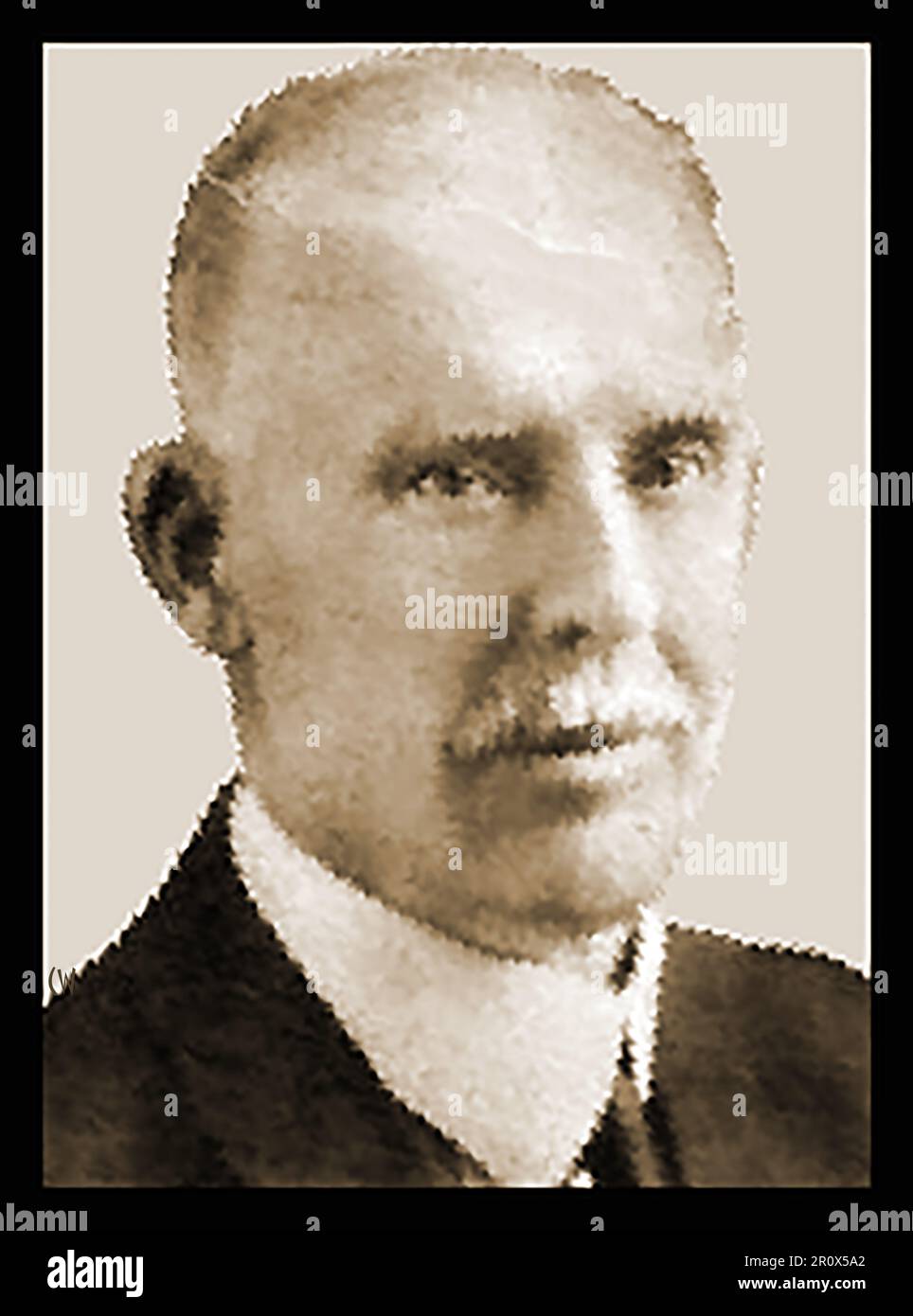 1920's -A press image of Captain Duncan Matheson, commander of the Detective Bureau, San Francisco Police Department.jpg - Stock Photo