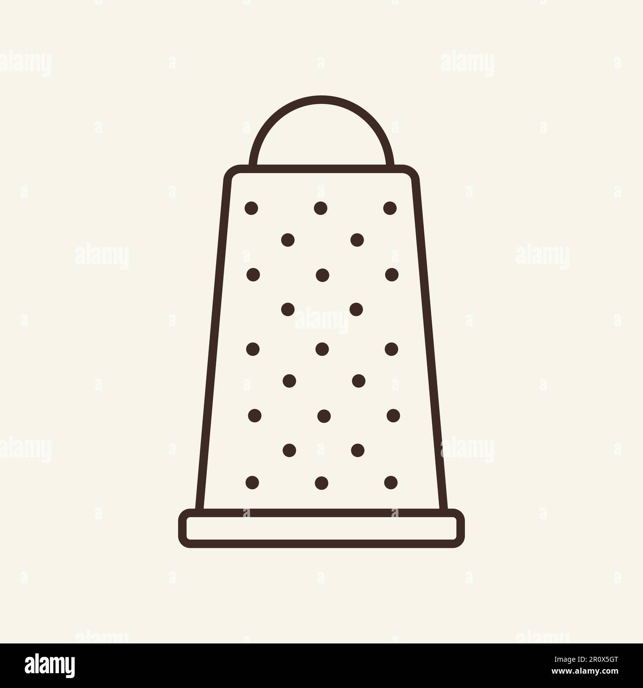 Grater line icon Stock Vector