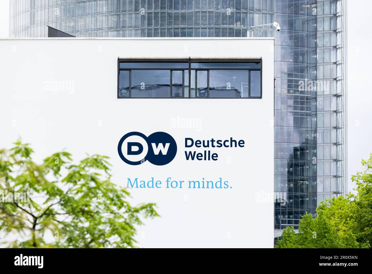 Bonn, Germany. 10th May, 2023. View of the Deutsche Welle (DW) headquarters. With a ceremony on the same day, Deutsche Welle celebrates its 70th anniversary in the presence of Chancellor Scholz. Credit: Rolf Vennenbernd/dpa/Alamy Live News Stock Photo