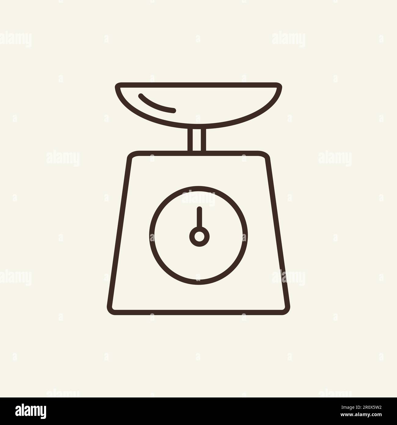 Weight scale glyph Stock Vector Images - Alamy