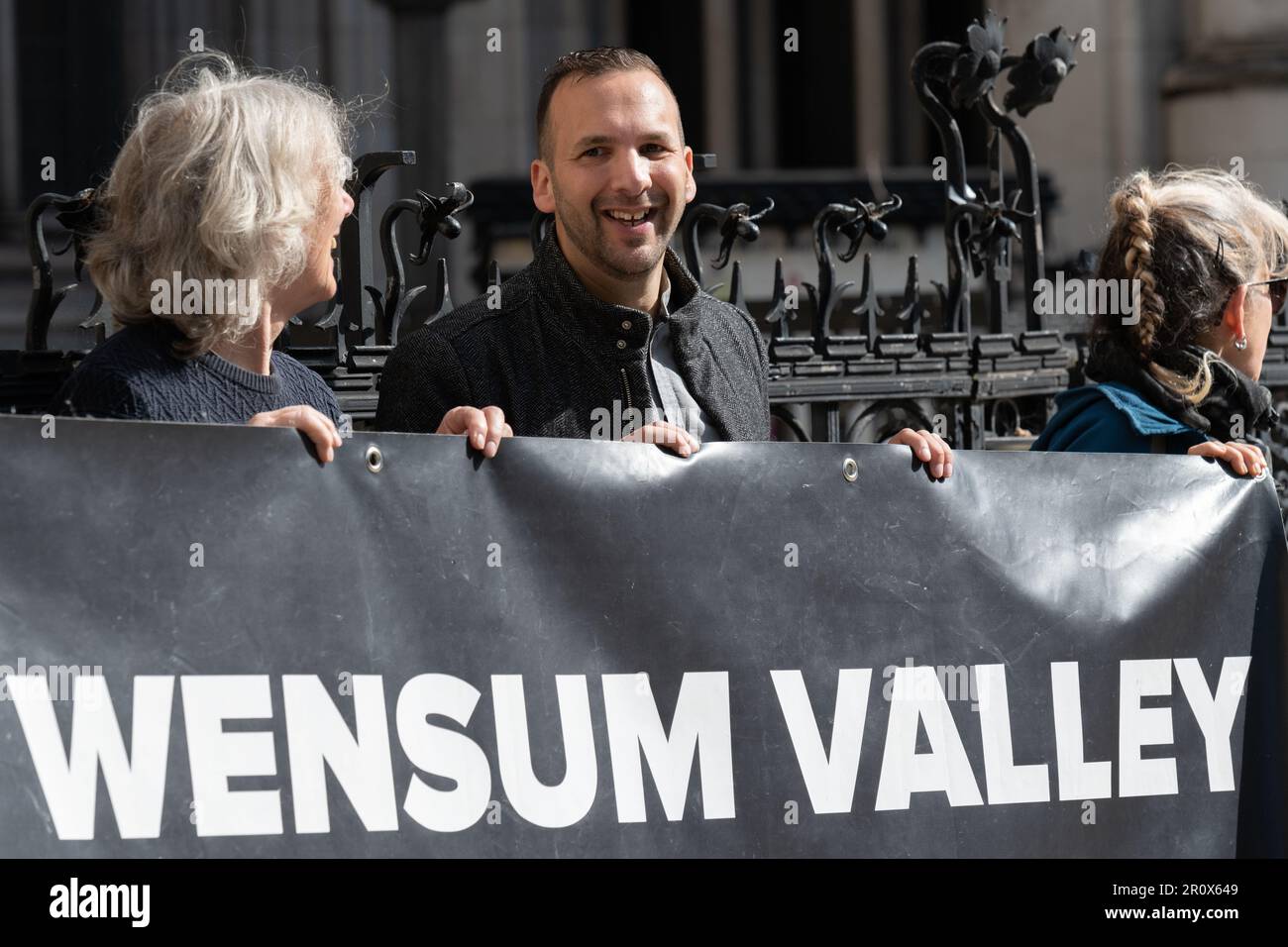 London, UK. 10 May, 2023. Zack Polanski (centre), London Assembly
