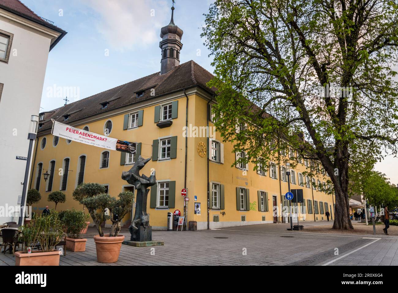 Corner building in the Old Town, Freiburg im Breisgau, Baden-Württemberg, Germany Stock Photo