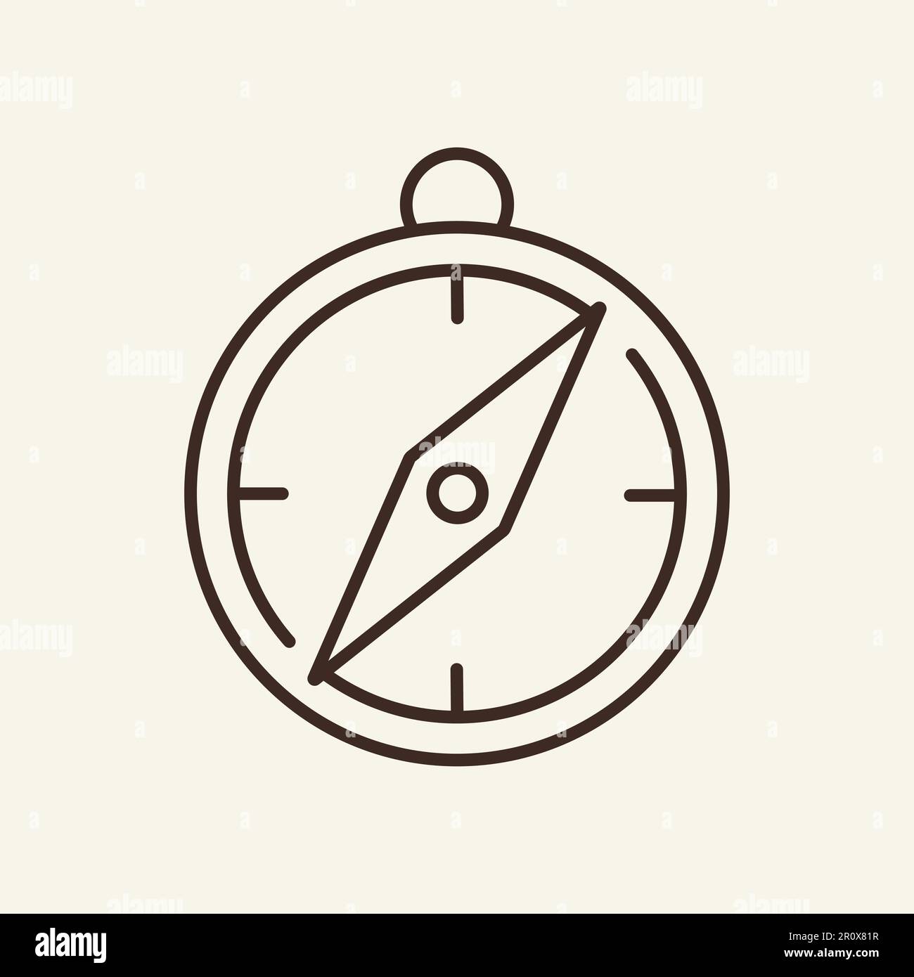 Compass line icon Stock Vector Image & Art Alamy