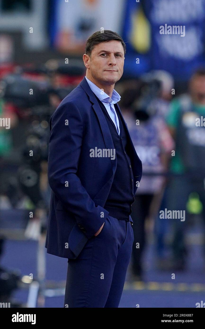 Javier Zanetti former player of FC Internazionale looks on during the ...