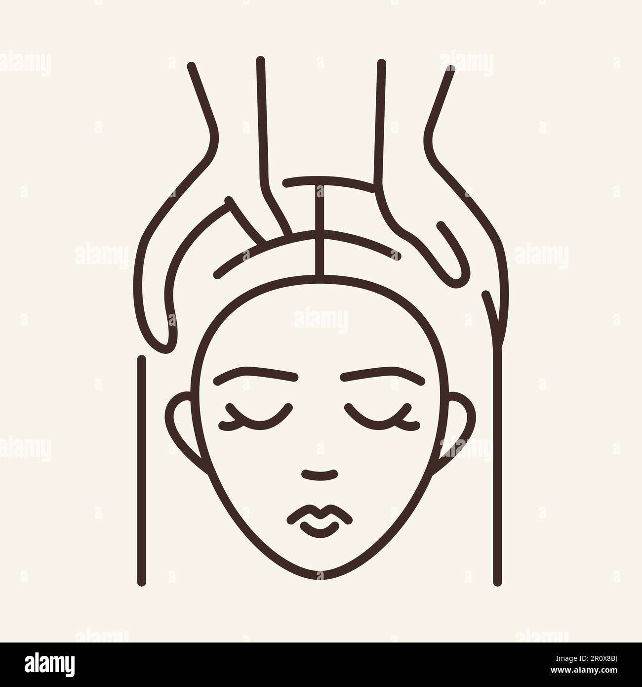 Black massage therapist Stock Vector Images Alamy