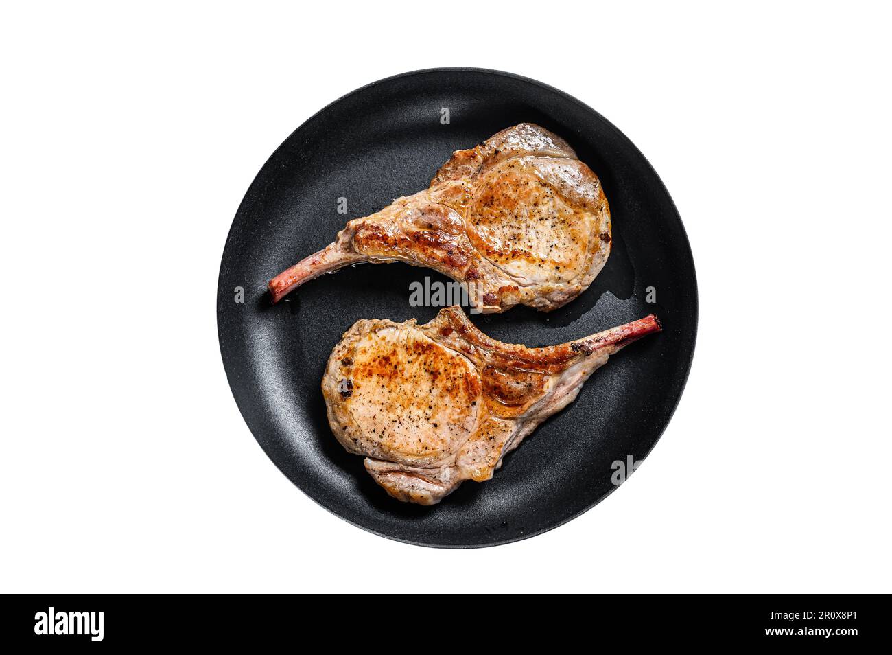 food, aliment, closeup, ham, slices, fried, cooked, pork, pan, frying-pan  Stock Photo - Alamy
