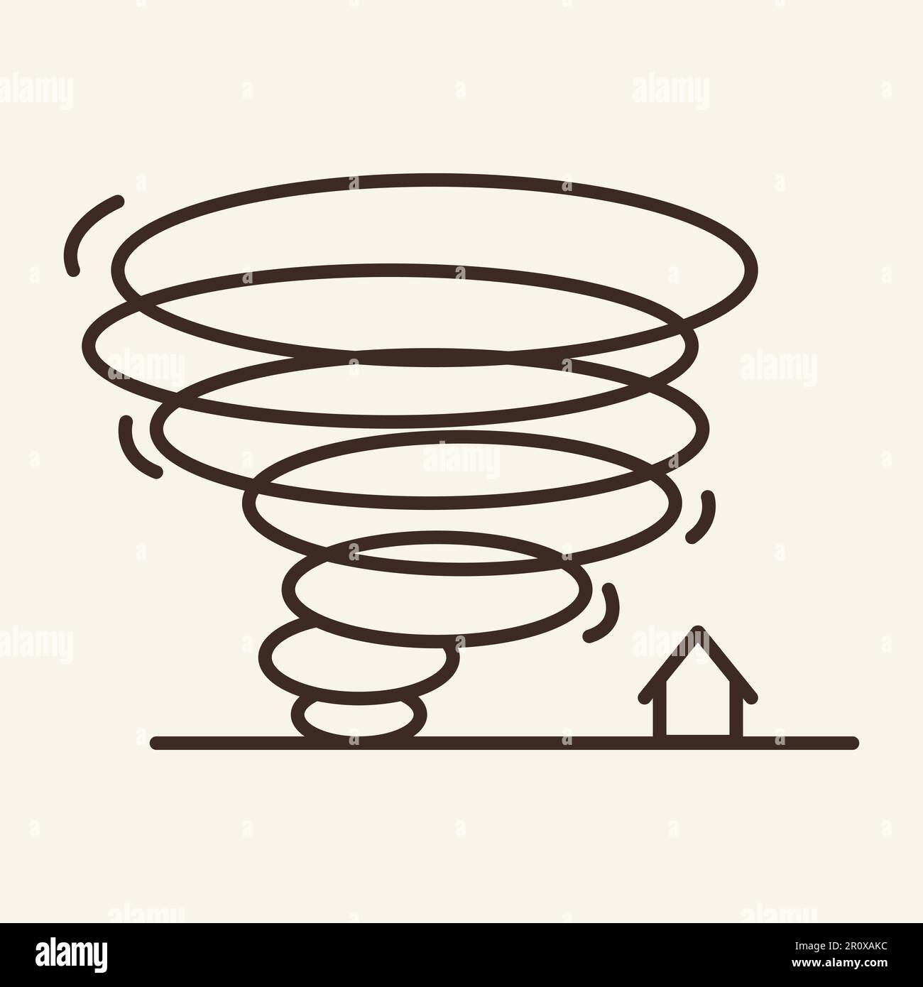 Hurricane line icon Stock Vector Image & Art - Alamy