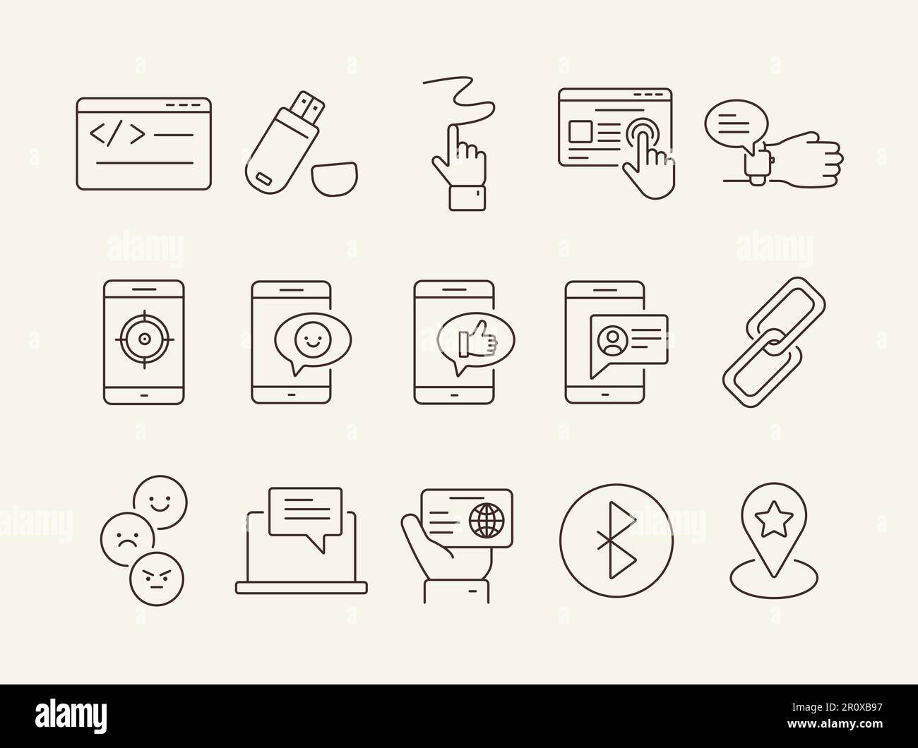 Internet icons Stock Vector