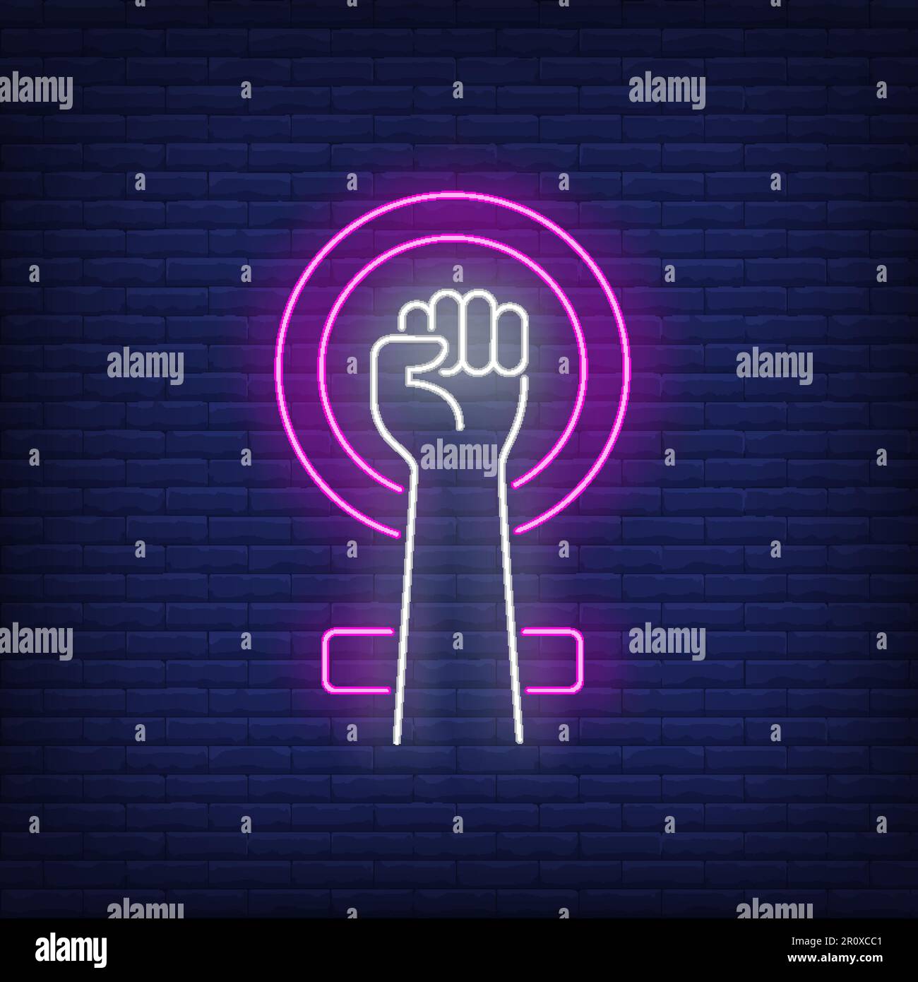 Woman clenched fist Stock Vector Images - Alamy