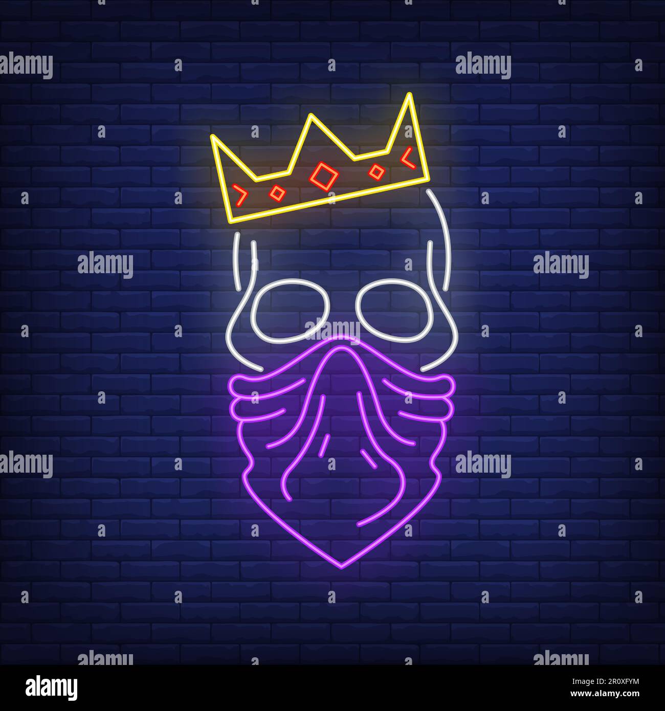 Skull In Crown And Bandana Neon Sign Stock Vector Image Art Alamy skull-in-crown-and-bandana-neon-sign-stock-vector-image-art-alamy