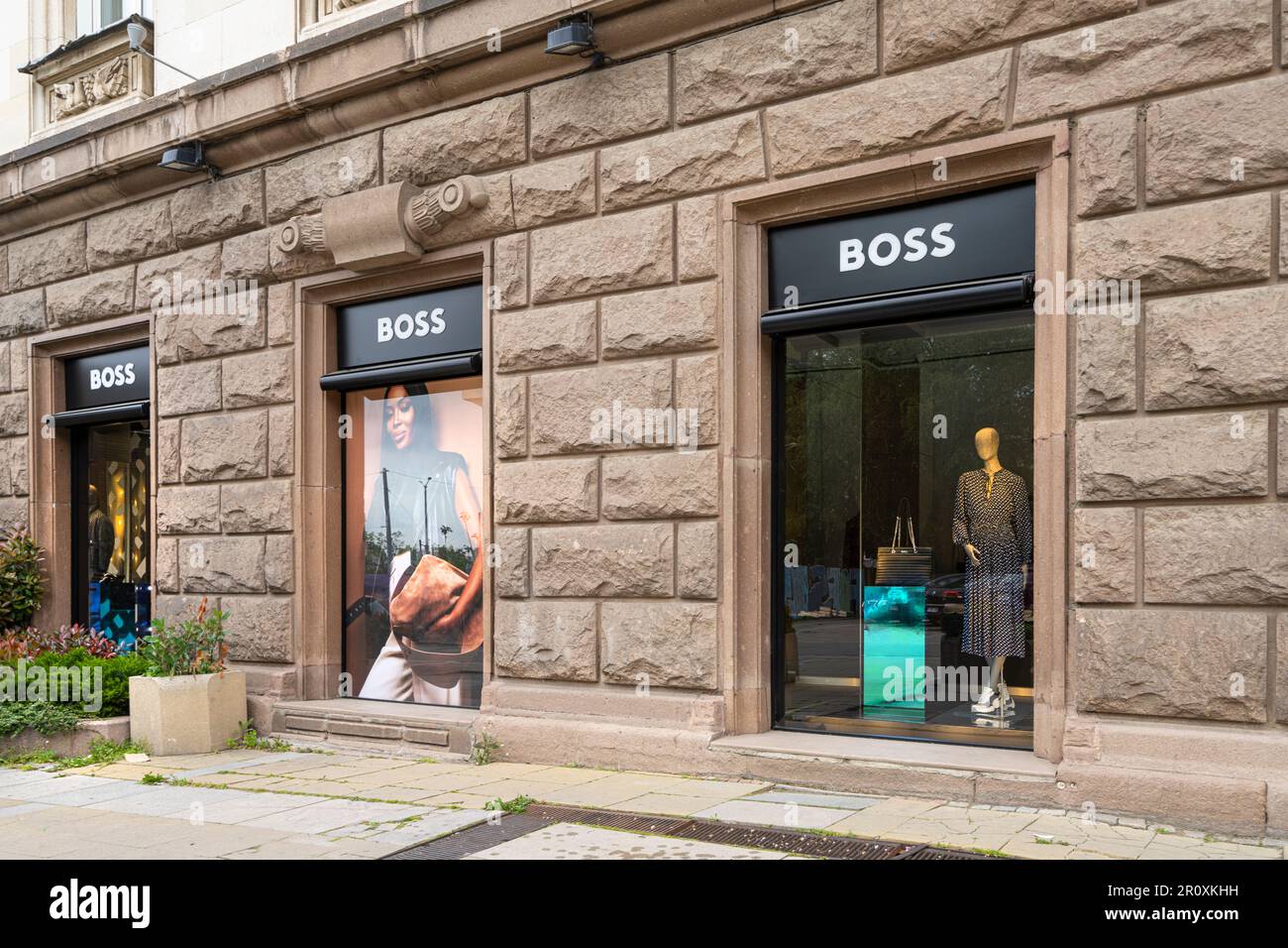Sofia, Bulgaria. May 2023. external view of the Hugo Boss luxury brand store  in the city center Stock Photo - Alamy