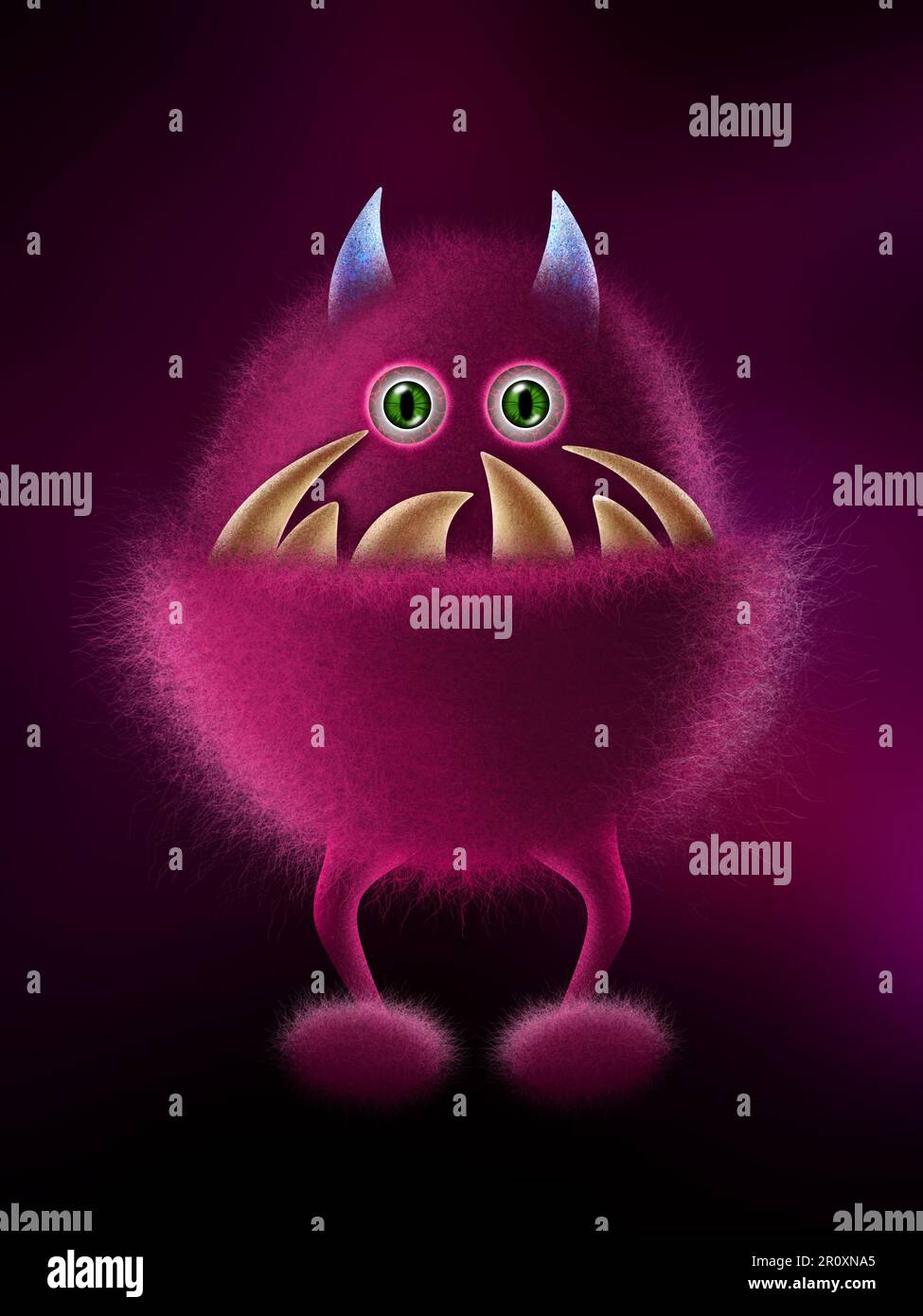 Kids cartoon blue monster hi-res stock photography and images - Alamy