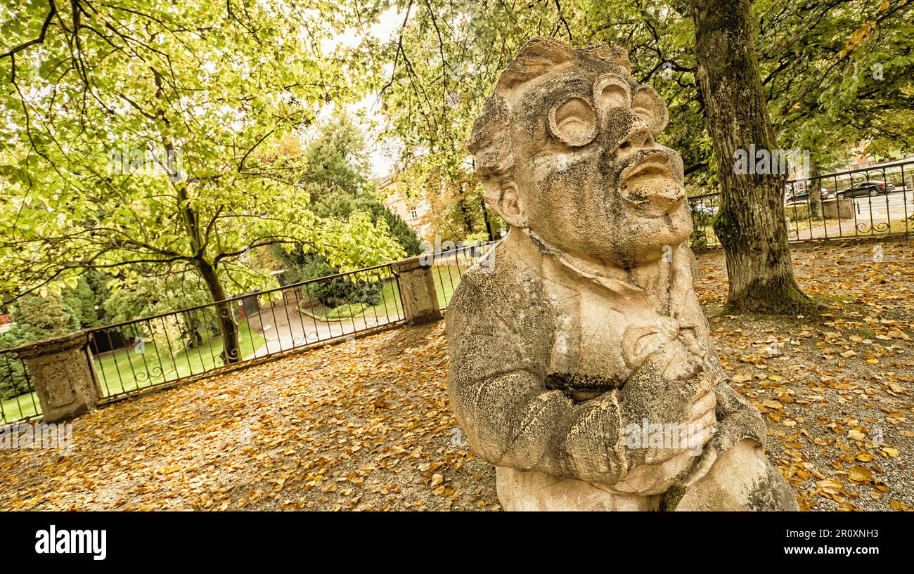 Dwarf Statue, Bizarre Dwarf, Zwergerlgarten, Dwarf Garden, 18th Century