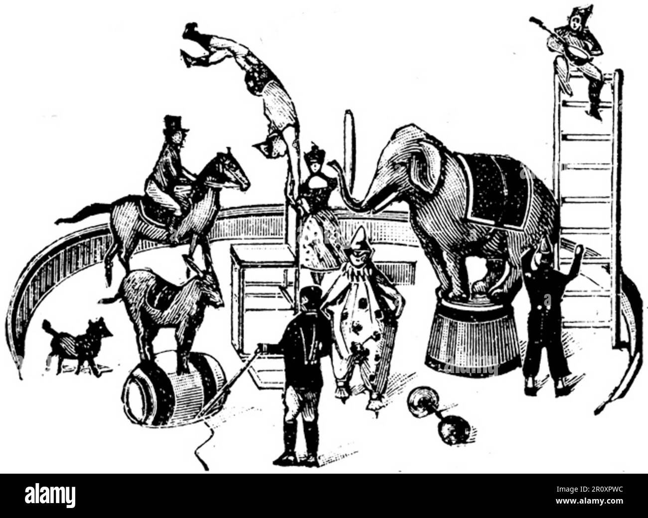 Petits soldats chevaux en plastique peint