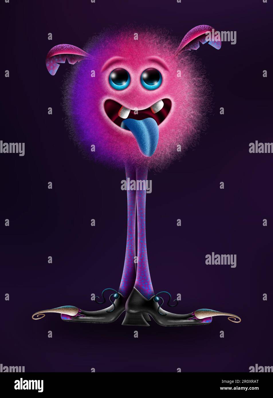 Monster cartoon character hi-res stock photography and images - Alamy