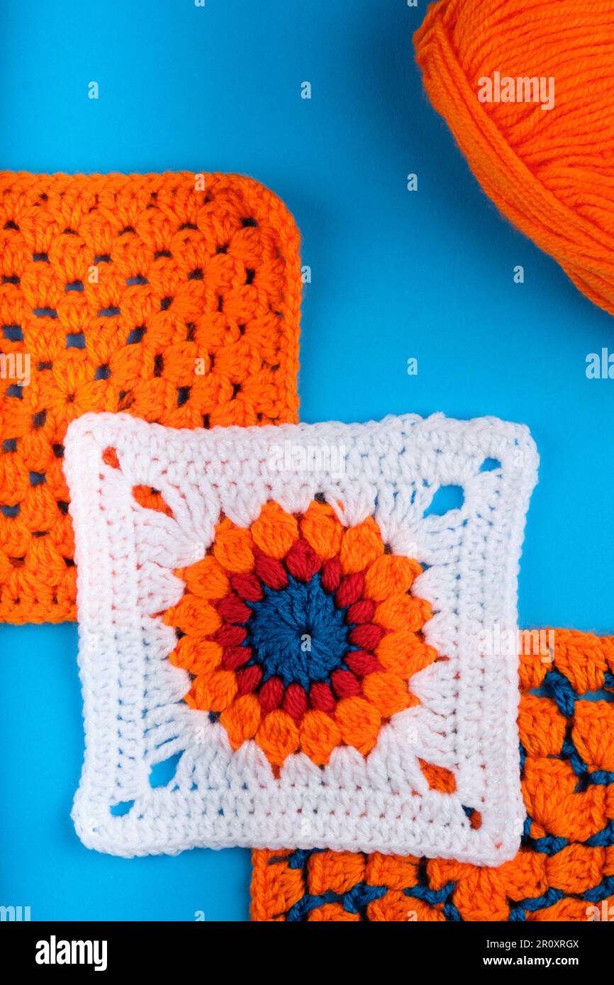 Large Blocking Board Crochet Granny Squares Wood Blocker Afghan Handmade