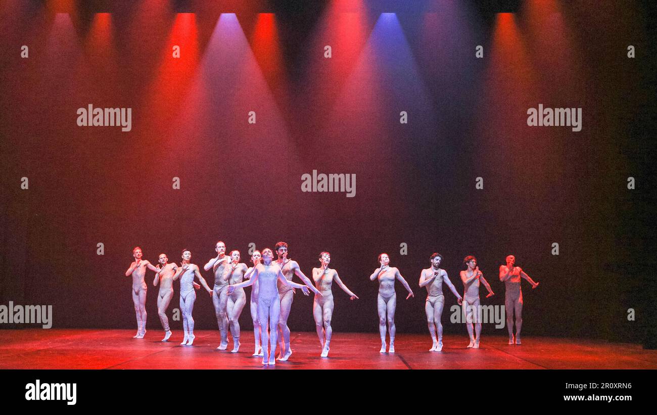 London, UK. 10th May, 2023. A dress rehearsal scene from SAABA ...
