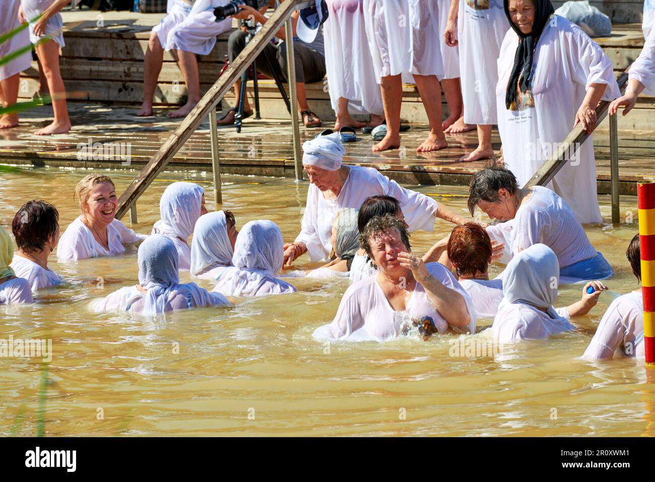 Jordan. Jordan river. Baptism site. The place where Jesus was baptized