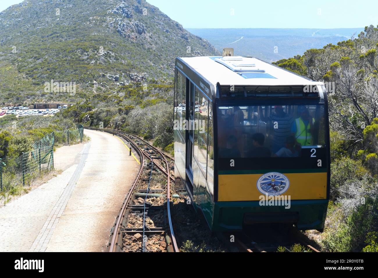 Cape Point, South Africa - 4 February 2023: View at the Fuicular of ...