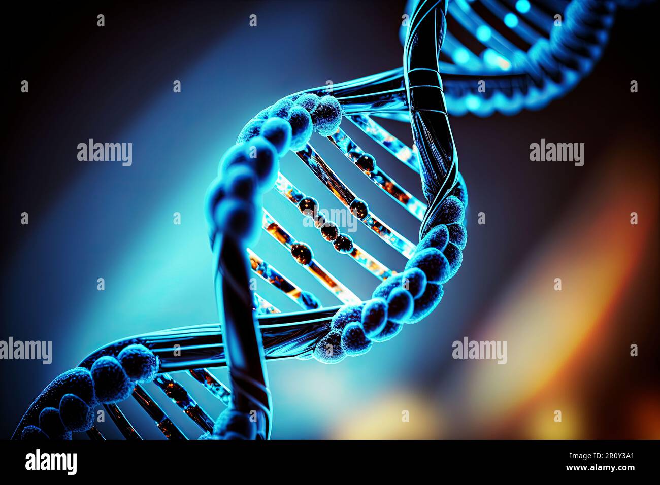 DNA structure of Human cell biology DNA strands molecular structure ...