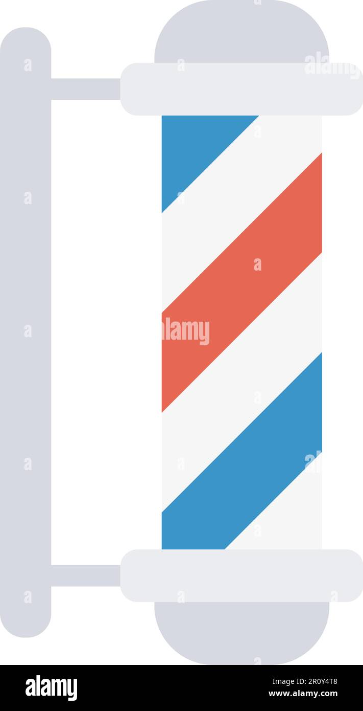 Barber Pole icon vector image. Suitable for mobile apps, web apps and print media. Stock Vector