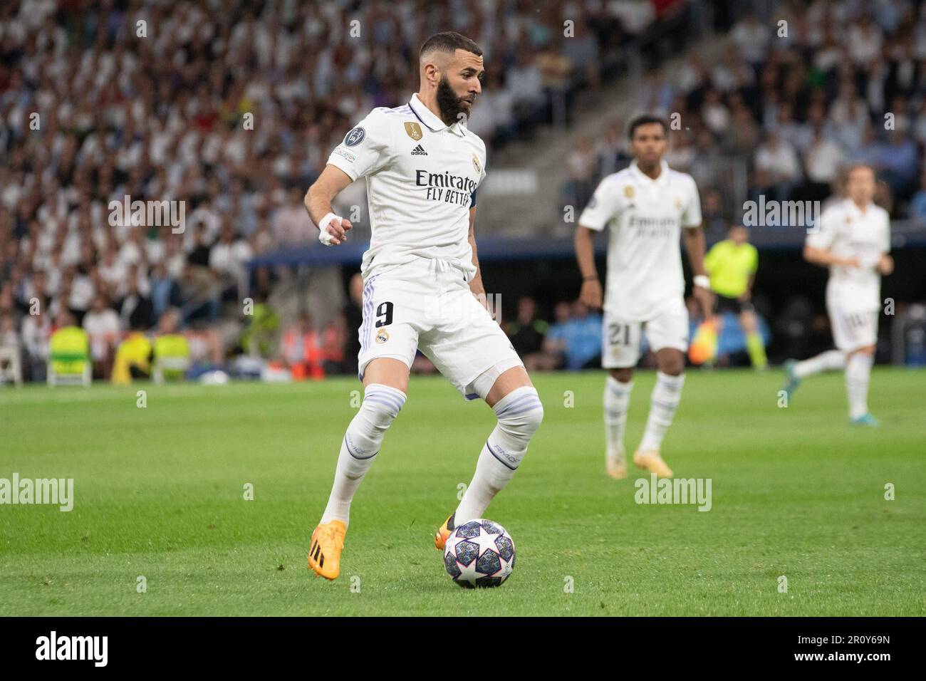 9th May 2023; Santiago Bernabeu Stadium, Madrid, Spain, Champions League Football, Semi Final