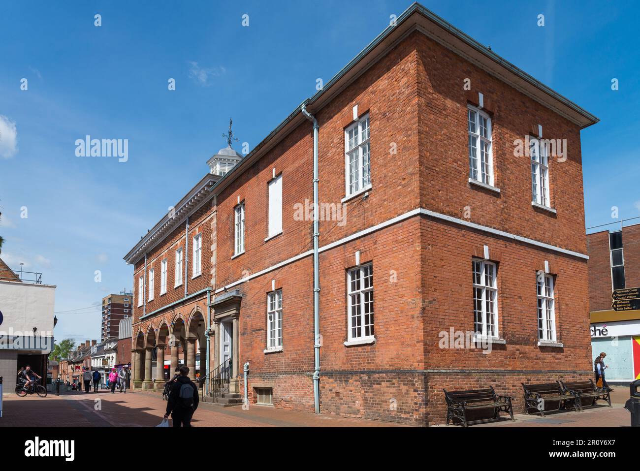Tamworth Town Hall in Market Street, Tamworth, Staffordshire Stock