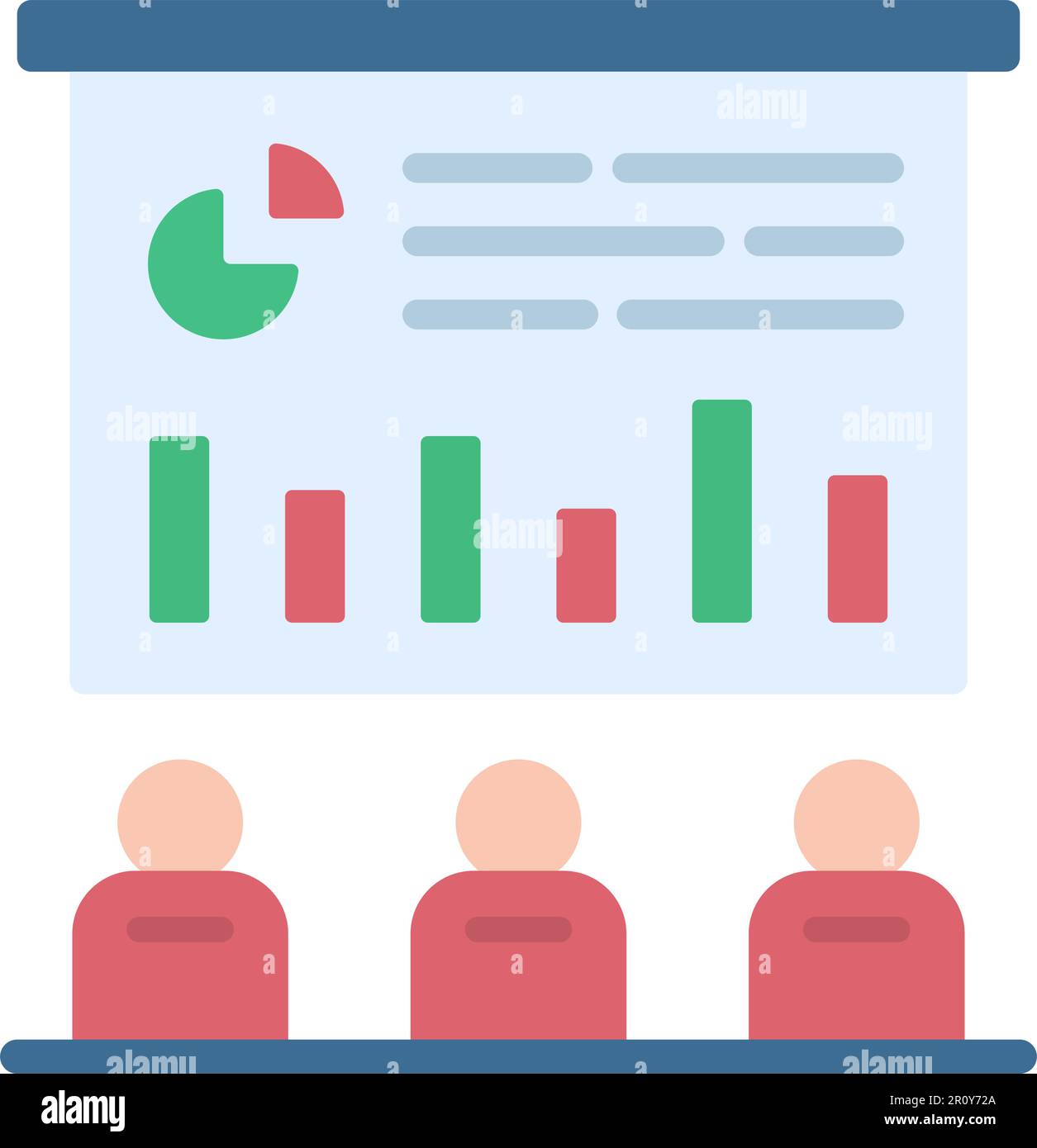 Business Presentation icon vector image. Suitable for mobile apps, web apps and print media. Stock Vector