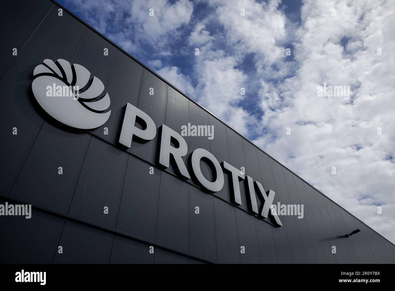 BERGEN OP ZOOM - Exterior of Protix, the largest insect farm in Europe. ANP ROBIN VAN LONKHUIJSEN netherlands out - belgium out Stock Photo