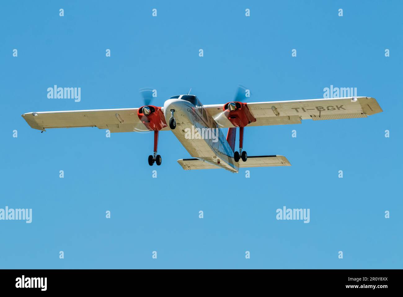 BrittenNorman Islander operated by charter Carmon Air at Nosara