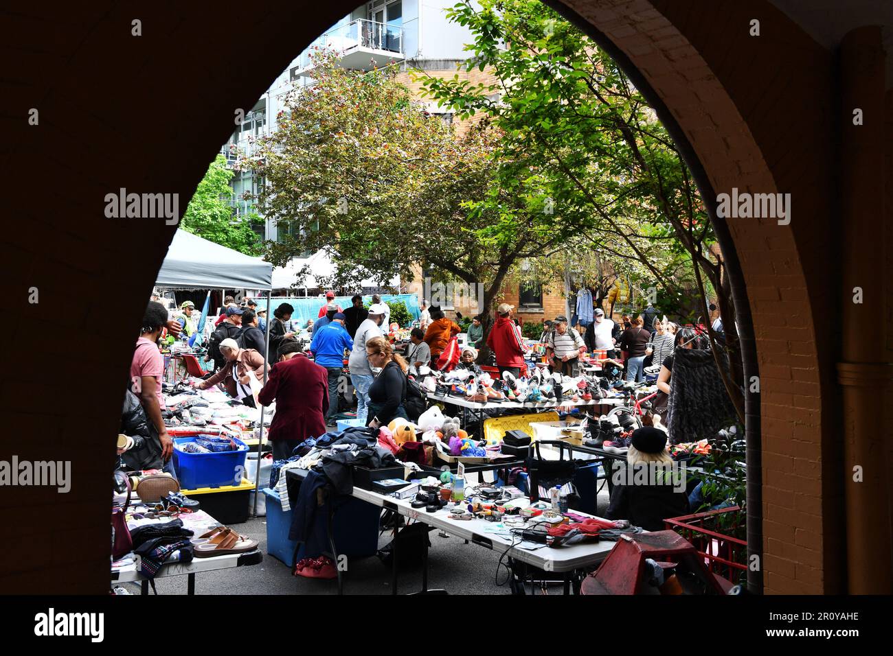 Flea Market - Street Scene New York City - USA Stock Photo