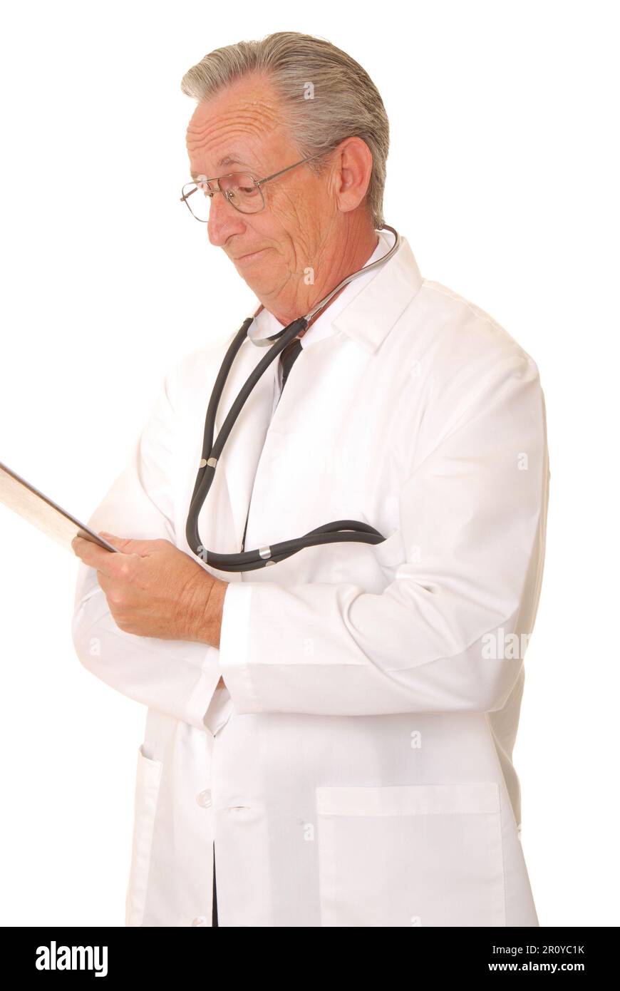 Competent doctor on white hi-res stock photography and images - Alamy