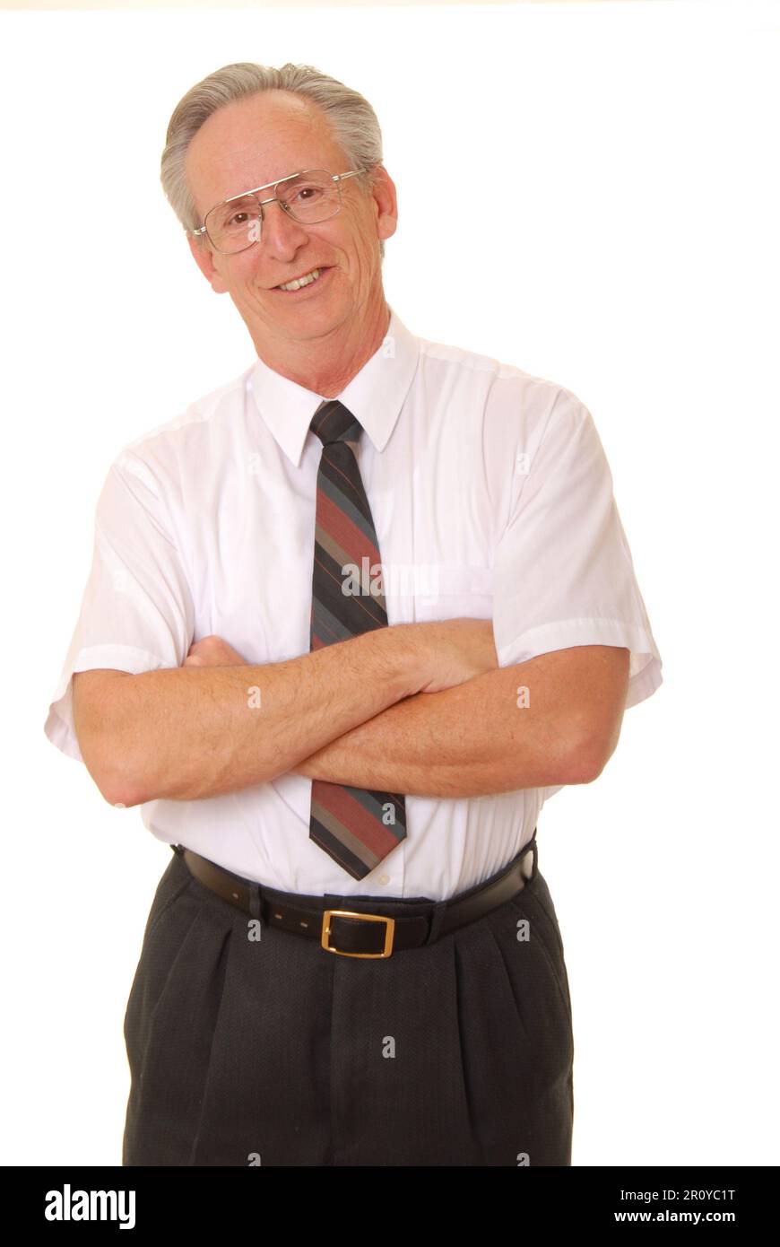 Senior businessman with a rather interesting expression Stock Photo