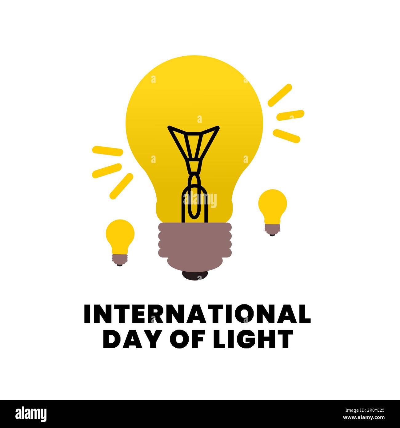 International Day Of Light Vector Illustration Stock Photo