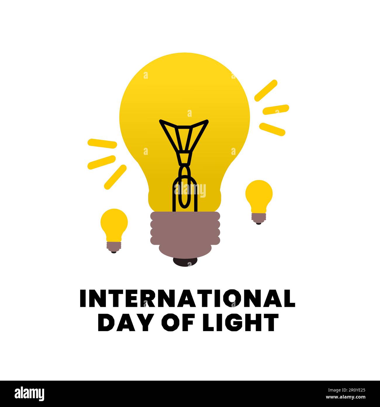 International Day Of Light Vector Illustration Stock Photo - Alamy