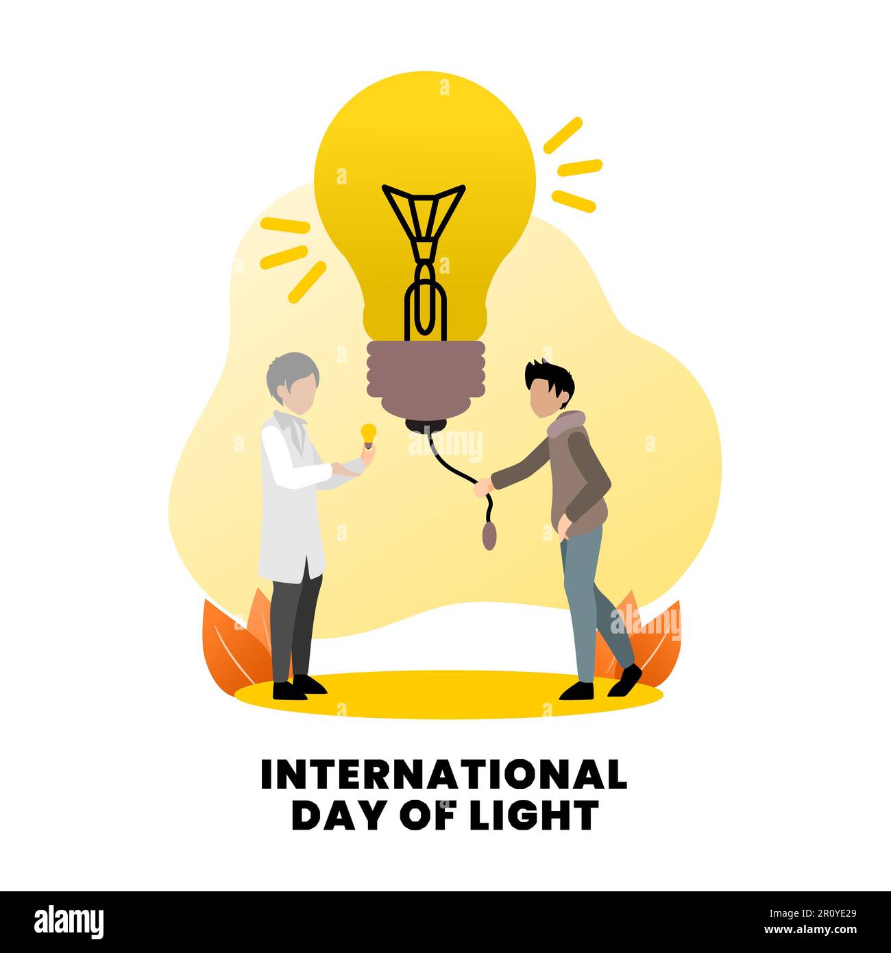 International Day Of Light Vector Illustration Stock Photo - Alamy