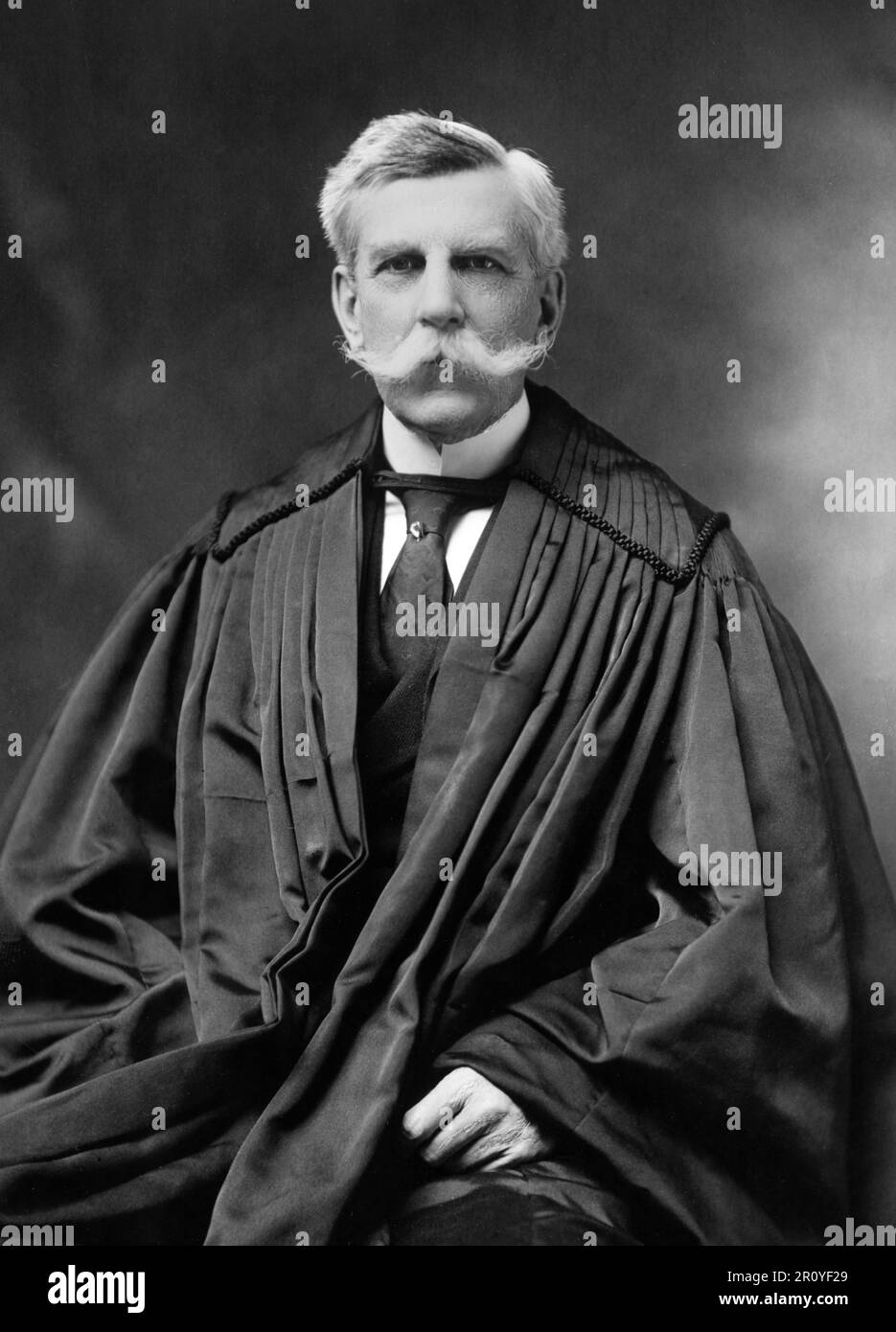 Oliver Wendell Holmes Junior. Portrait of the American Supreme Court Justice, Oliver Wendell Holmes Jr. (1841-1935) by Clinedinst Studio Stock Photo