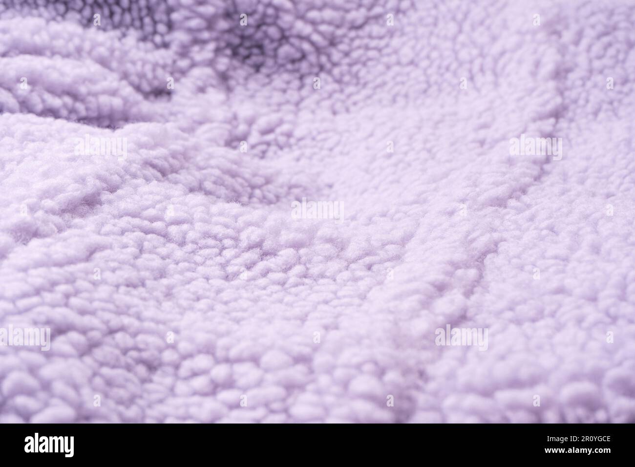 Purple fur texture as a background. Top view. Stock Photo