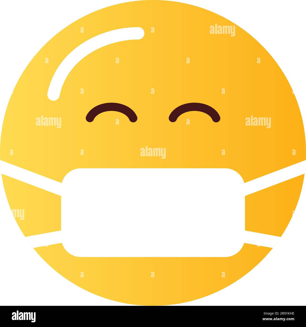 Face with Medical Mask icon vector image. Suitable for mobile apps, web