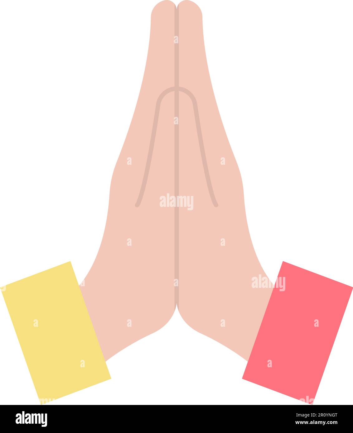 Folded Hands icon vector image. Suitable for mobile apps, web apps and print media. Stock Vector
