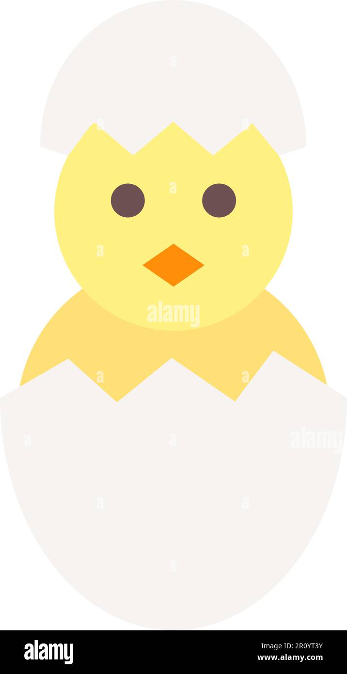 Hatched Egg icon vector image. Suitable for mobile apps, web apps and print media. Stock Vector