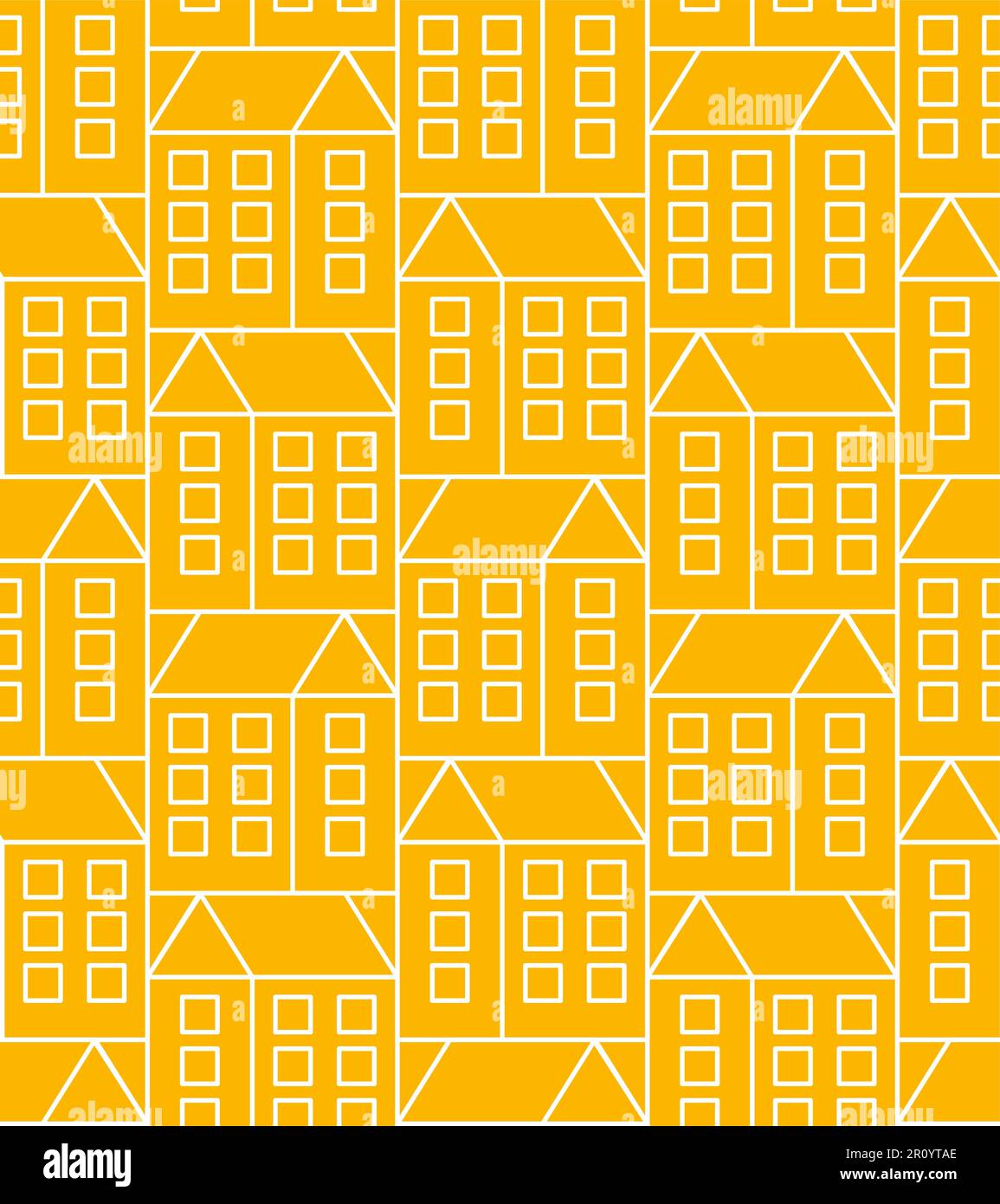 House pattern seamless. favela background. Baby fabric texture Stock Vector