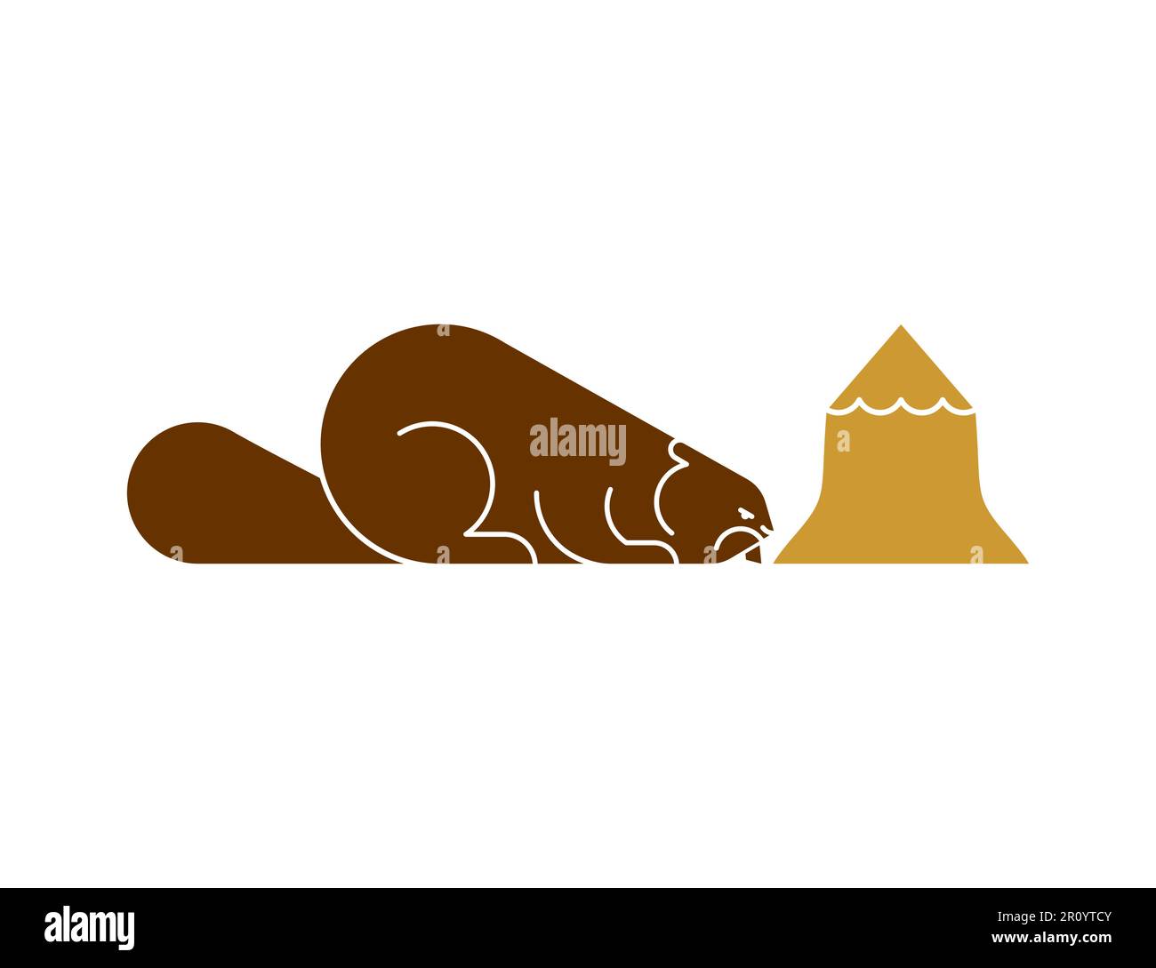 Beaver icon sign isolated. Animal Vector illustration Stock Vector ...