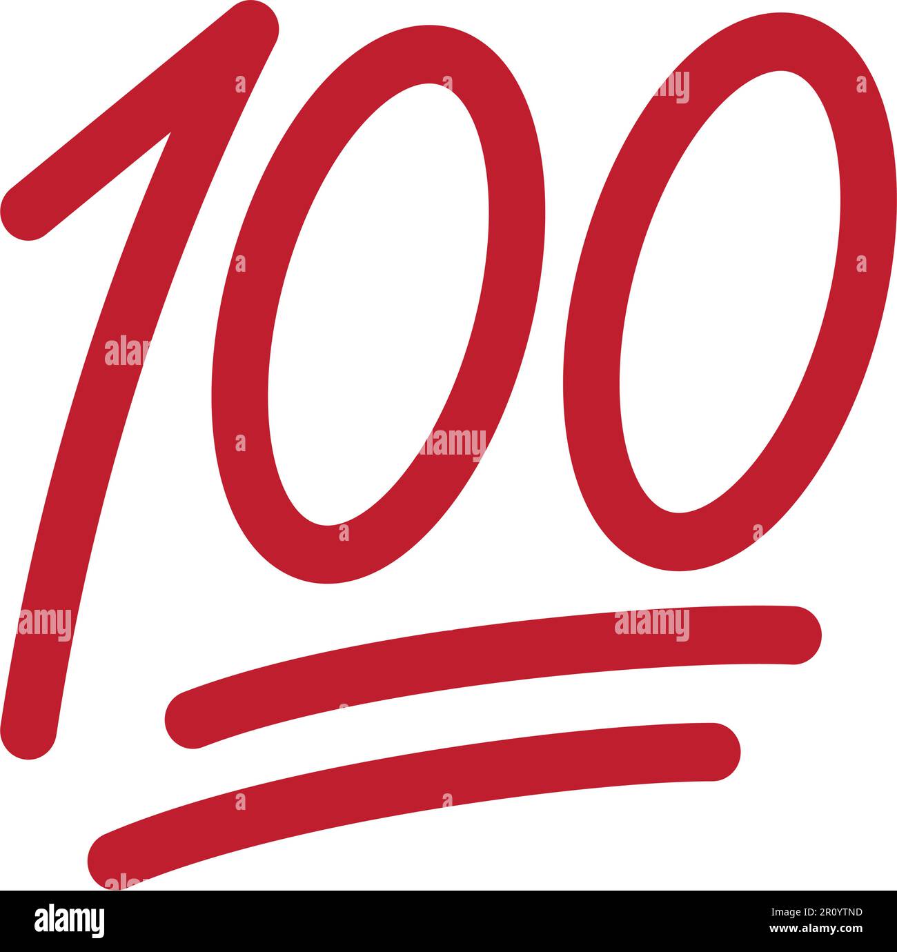 Hundred Points icon vector image. Suitable for mobile apps, web apps and print media. Stock Vector