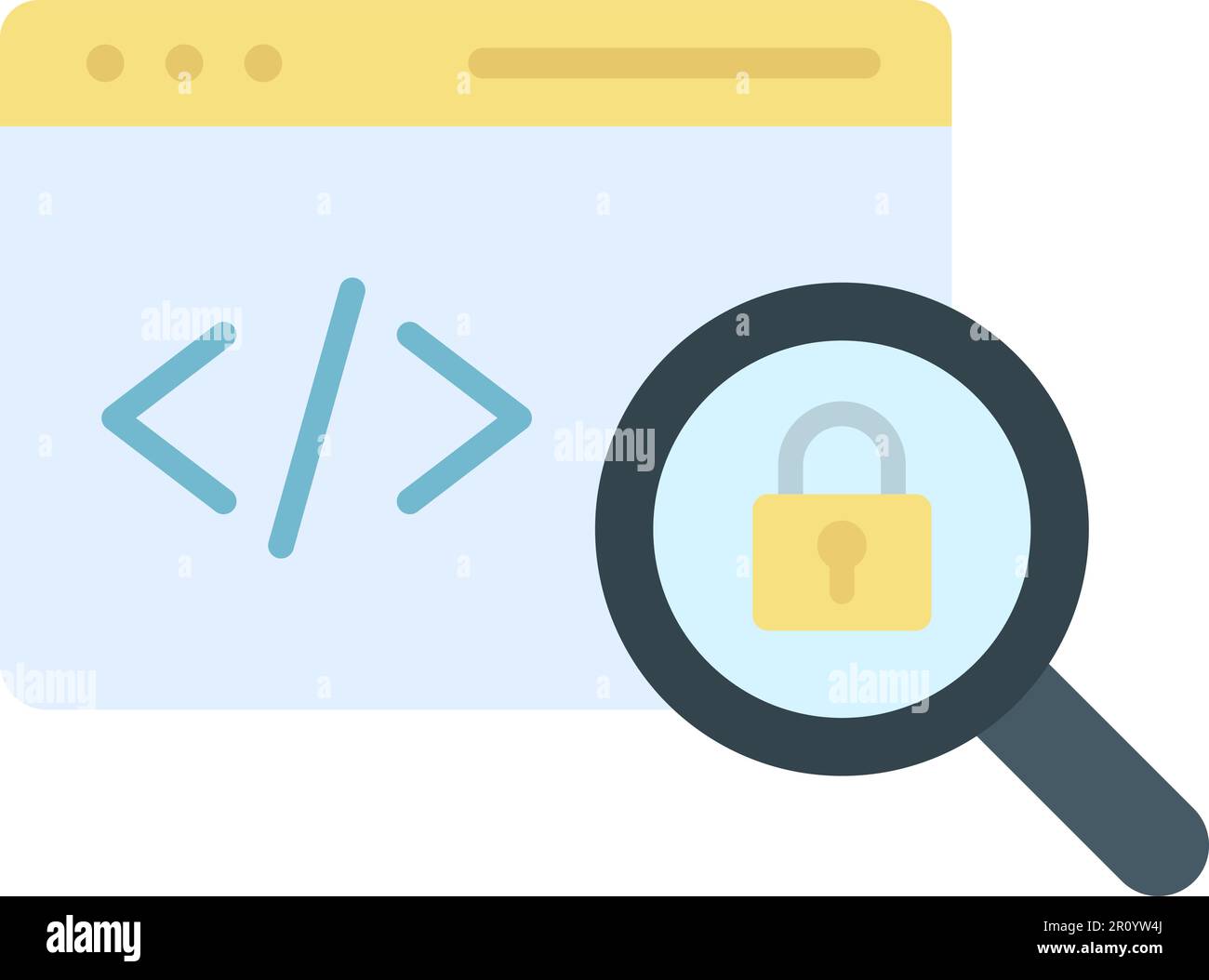 Insecure Code icon vector image. Suitable for mobile apps, web apps and print media. Stock Vector
