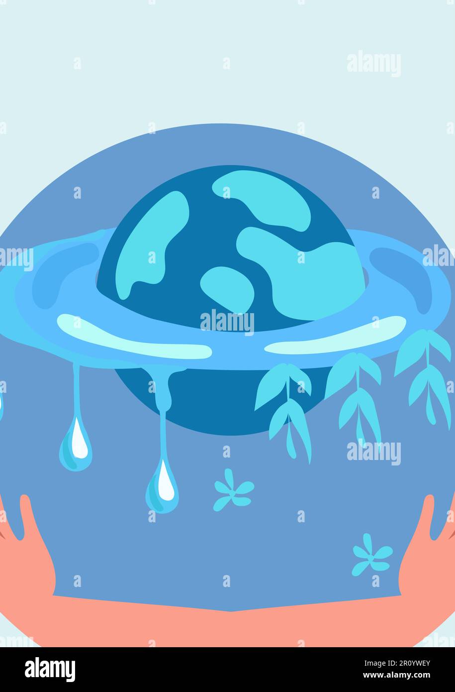 Hands cradling the globe, embodying the essence of environmental