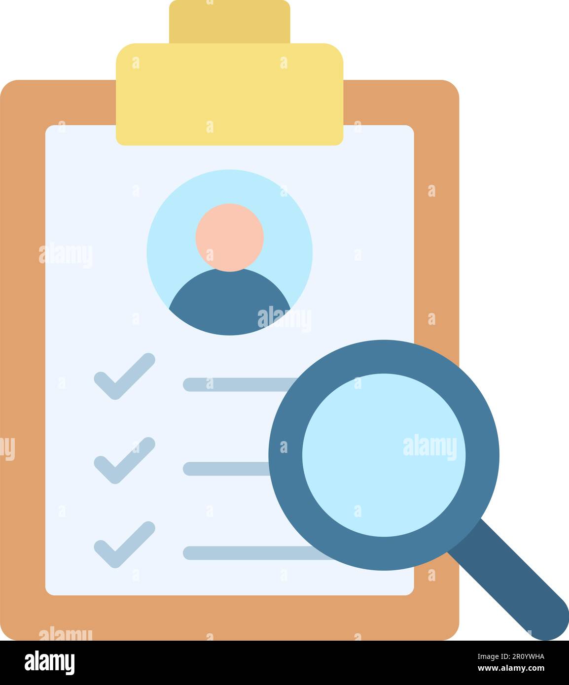 Job Analysis icon vector image. Suitable for mobile apps, web apps and print media. Stock Vector